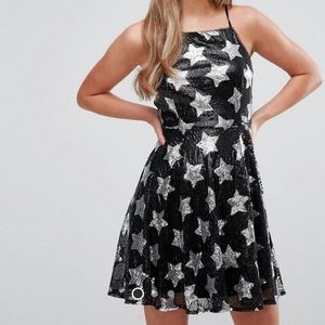 NWT New Look Sequin Star Dress